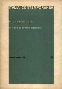 La copertina della rivista Italia Contemporanea dal 1974 al 1996